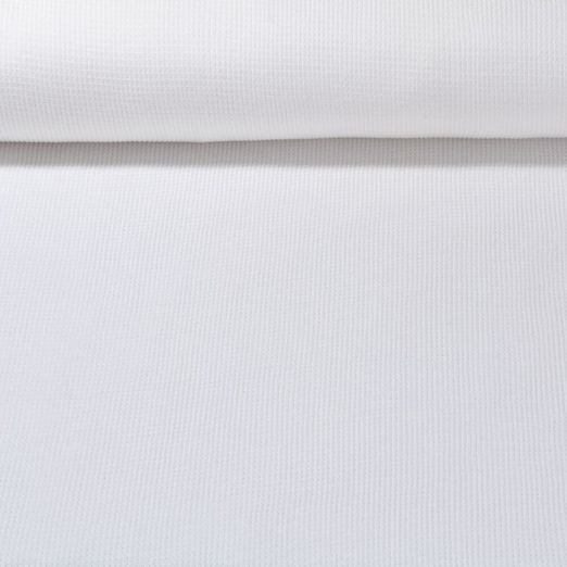 Jersey nid d'abeille Smilla - Ecru Uni