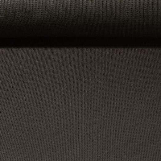 Jersey nid d'abeille Smilla - Brun moka Uni