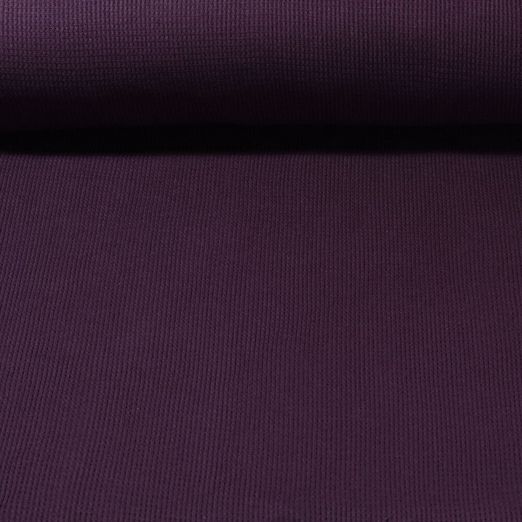 Waffeljersey Smilla - Uni Violett