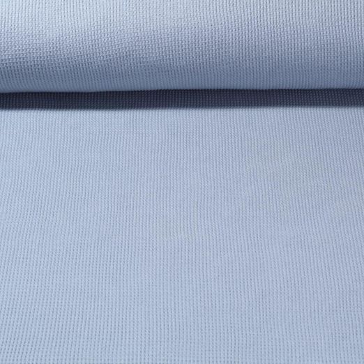 Jersey nid d'abeille Smilla - Bleu moyen Uni