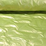 Tissu pour veste matelassée - Chiffres et numéros en relief Lime