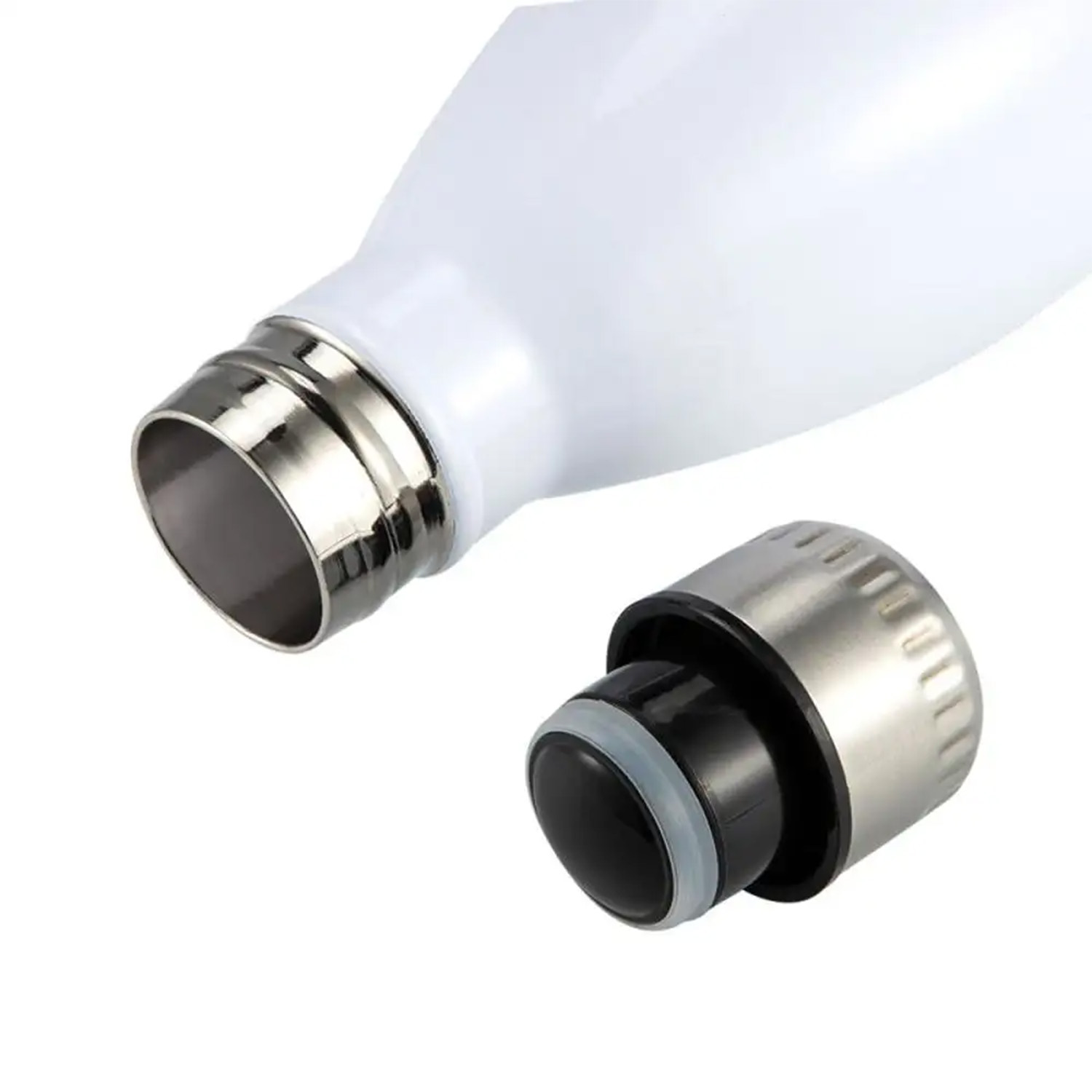 Doppelwandige Trinkflasche für MugPress - 500ml - weiß-1 Doppelwandige Trinkflasche für MugPress - 500ml - weiß-1