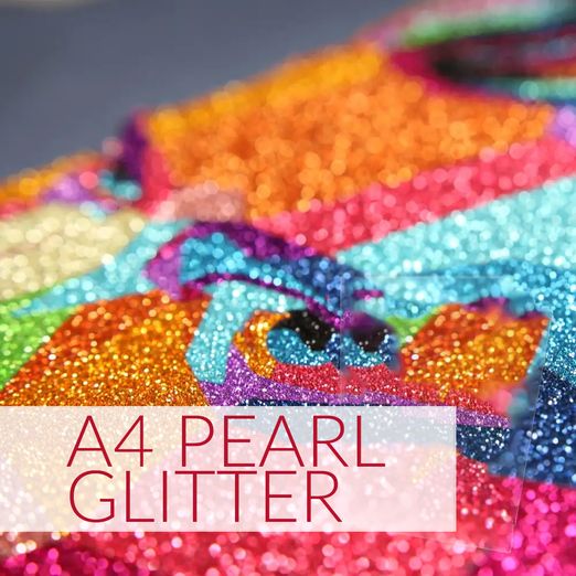 Film flex Pearl Paillettes A4 21 x 30 cm Film flex Pearl Paillettes A4 21 x 30 cm
