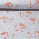 Sweat gratté - Chiens Mélange Gris clair