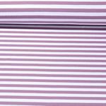 Jersey teinté dans la masse - Rayures Blanc Mauve