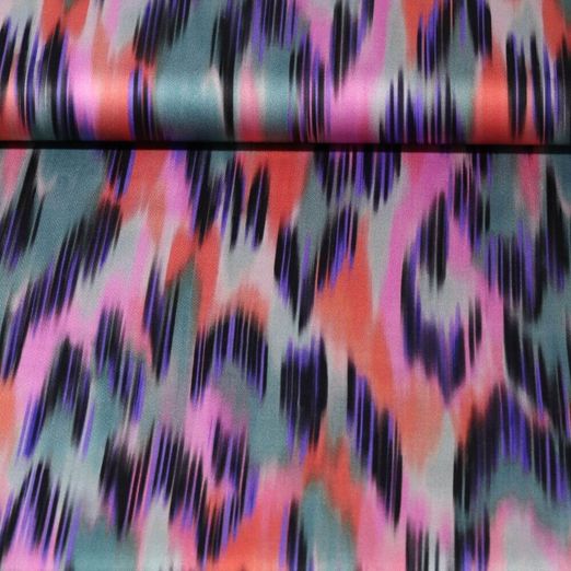 Baumwoll-Satin - Digitaldruck Abstrakt Multicolor