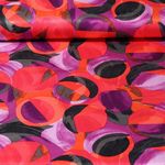 Satin de viscose - Rétro Rouge Fuchsia