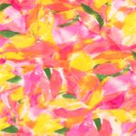 Viskospoplin - digitaltryck abstrakt gul