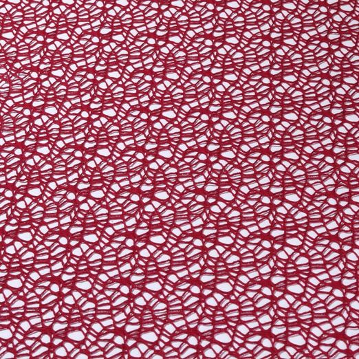 Tissu en maille/filet Araignée - Voile Bordeaux