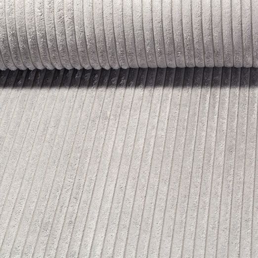 Polsterstoff Cord - Anafi Breit Silbergrau