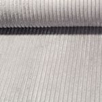 Tissu ameublement velours côtelé large Anafi - Gris argenté
