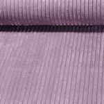 Tissu ameublement velours côtelé large Anafi - Vieux rose