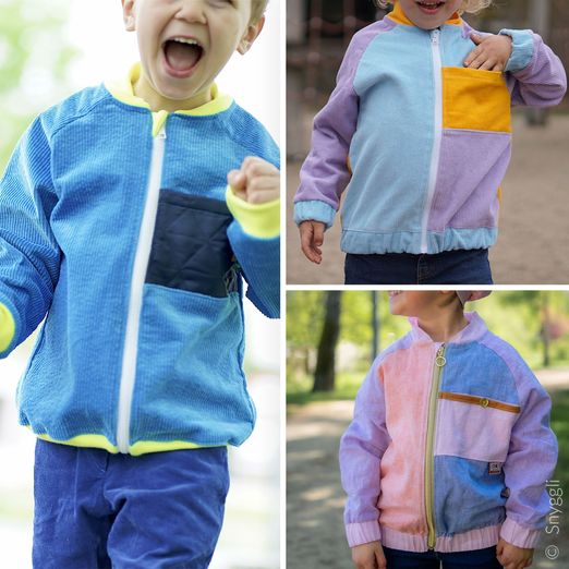 College Jacke - Helt mig 56-122 - Schnittmuster eBook