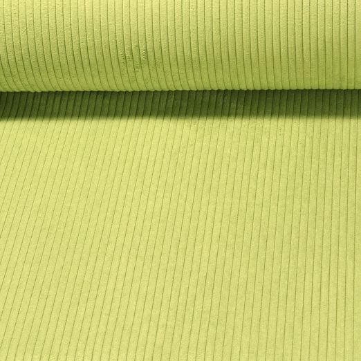 Tissu ameublement velours côtelé Medium Capri - Vert citron