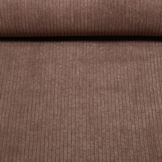 Polsterstoff Cord - Capri Medium Braun