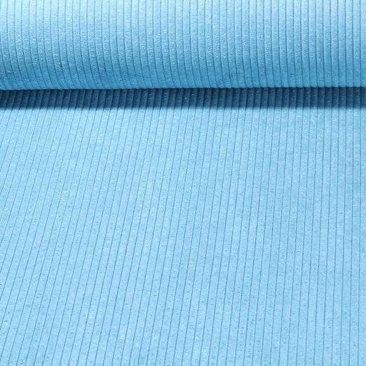 Tissu ameublement velours côtelé Medium Capri - Turquoise
