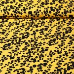 Popeline de viscose de bambou - Branches feuillues Jaune