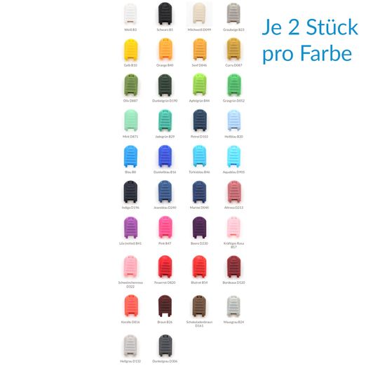 Set d'embouts de cordon pliables - 76 pièces