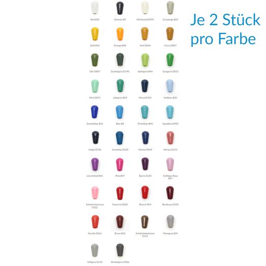 Set d'embouts de cordon plastique - 76 pièces