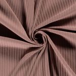 Geribd tricot - effen roze brede rib