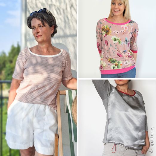Raglanshirt - MELI mit blusiger Weite - Schnittmuster eBook