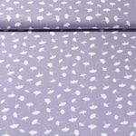 Popeline de viscose de bambou - Feuilles de Ginkgo Violet