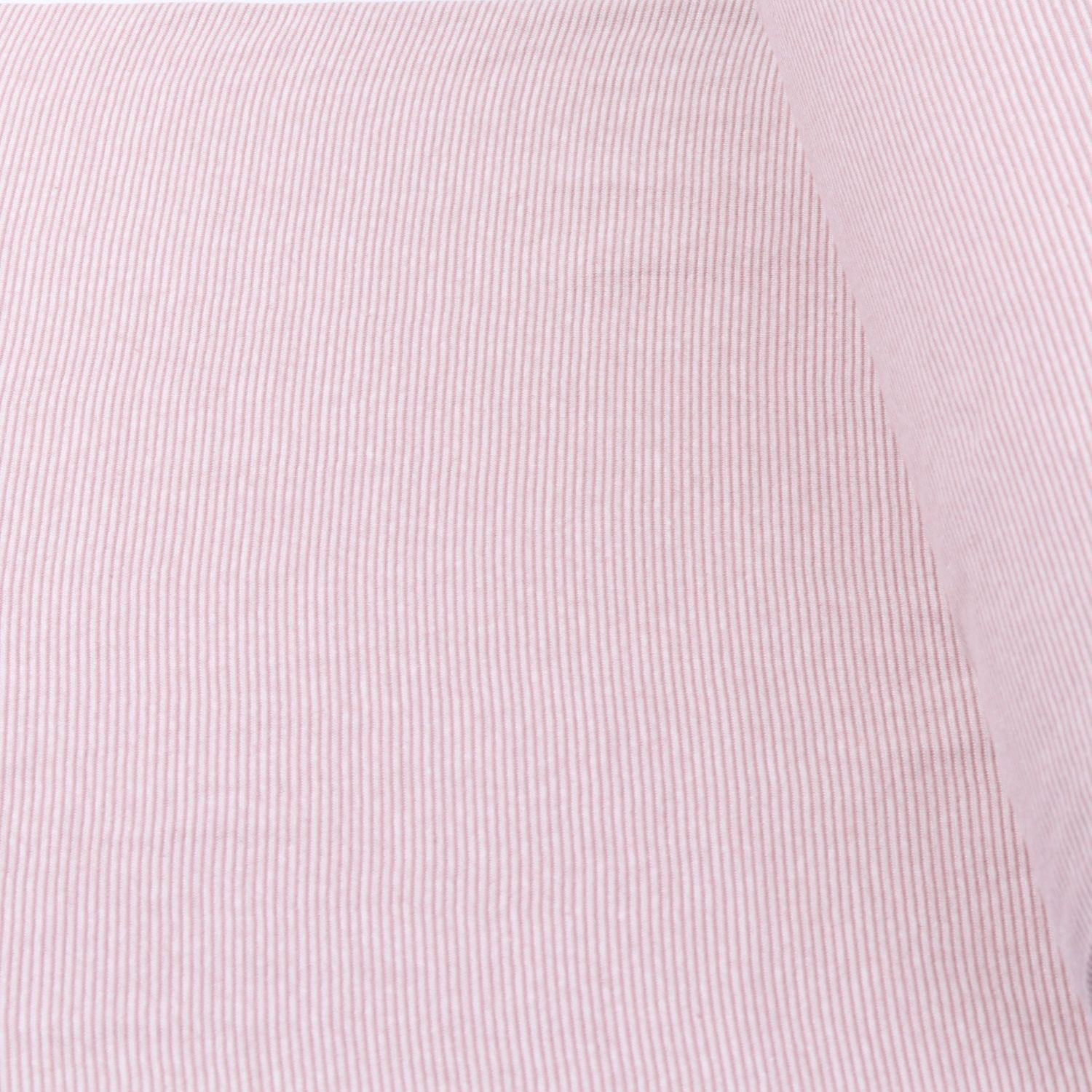 Bündchen Klaas - Babystreifen Ecru Rosa Garngefärbt-0 Bündchen Klaas - Babystreifen Ecru Rosa Garngefärbt-0