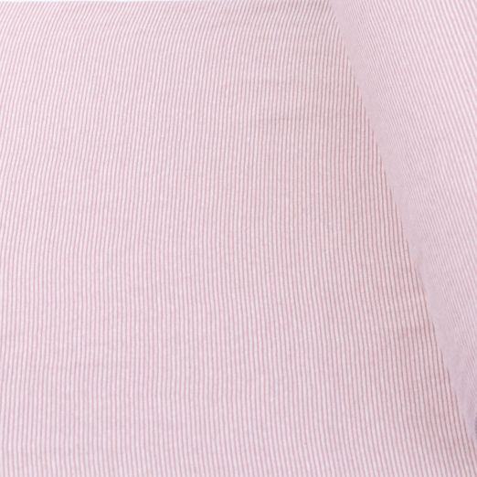 Bündchen Klaas - Babystreifen Ecru Rosa Garngefärbt Bündchen Klaas - Babystreifen Ecru Rosa Garngefärbt