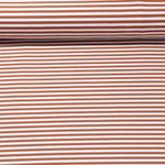 Jersey Jacquard - Rayures moyennes Ecru Bronze