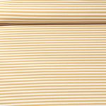 Jersey Jacquard - Rayures moyennes Ecru Ocre