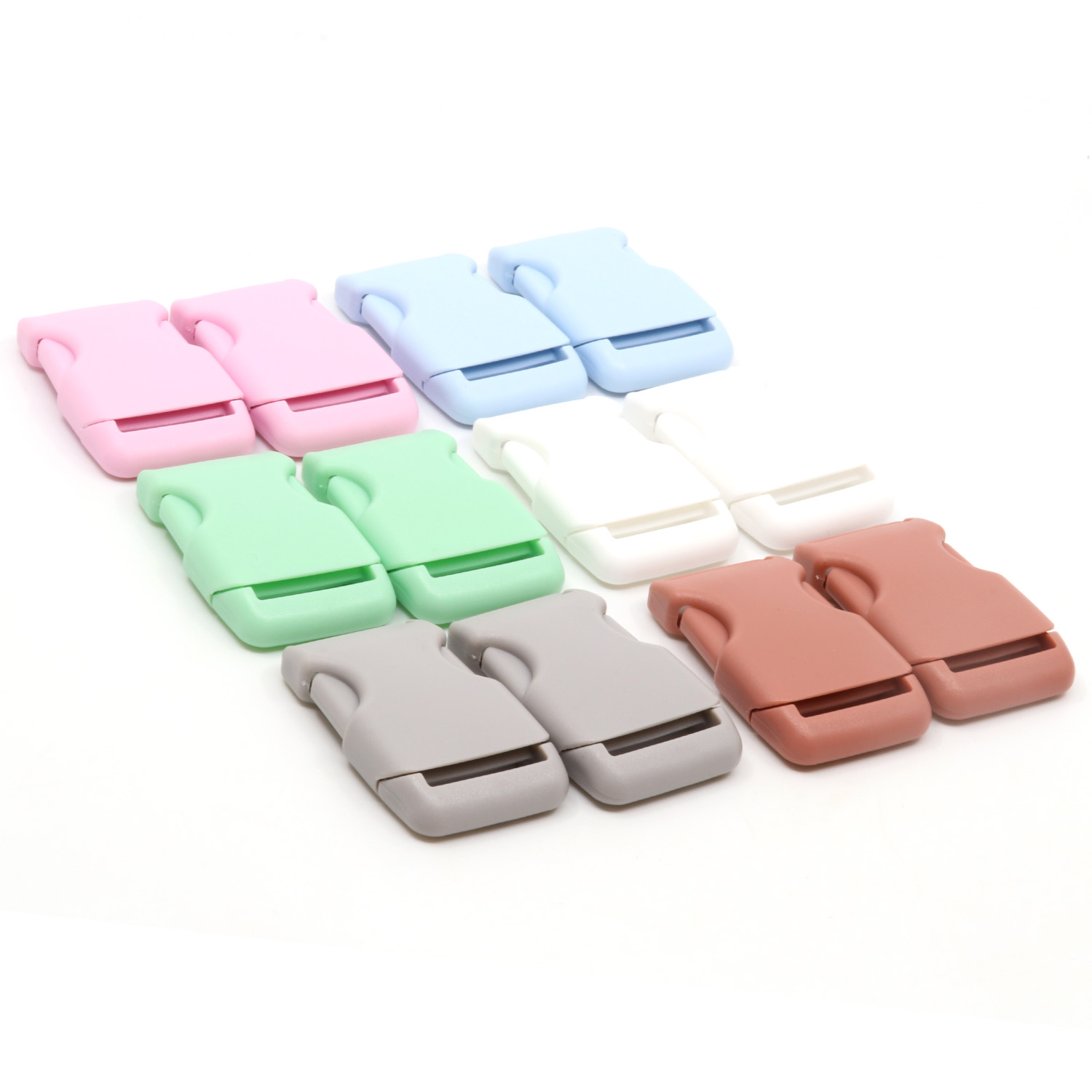Kunststoff Zubehör Set 25mm - Pastell - 60-teilig-1 Kunststoff Zubehör Set 25mm - Pastell - 60-teilig-1