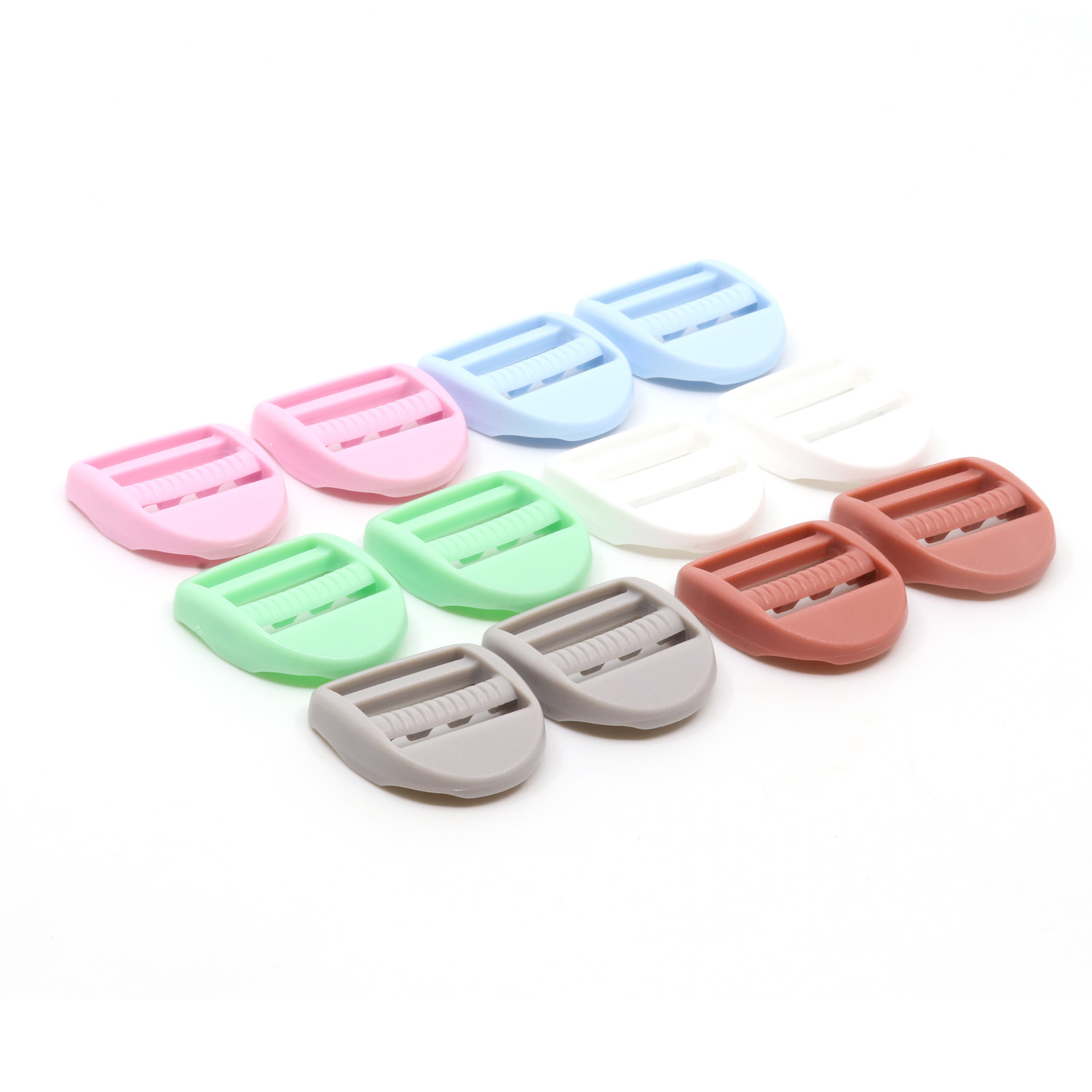 Kunststoff Zubehör Set 25mm - Pastell - 60-teilig-2 Kunststoff Zubehör Set 25mm - Pastell - 60-teilig-2