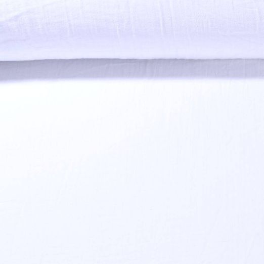 Mousseline de coton extra-large - Blanc