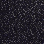 Popeline de coton - pois or navy Popeline de coton - pois or navy
