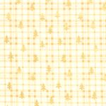 Bomullspoplin - Julgranar Rutig Ullvit Guld Bomullspoplin - Julgranar Rutig Ullvit Guld