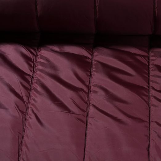 Gesteppter Jackenstoff - Streifen 10 cm Bordeaux Wattiert