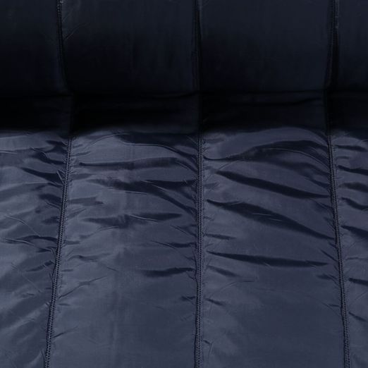 Gesteppter Jackenstoff - Streifen 10 cm Navy Wattiert