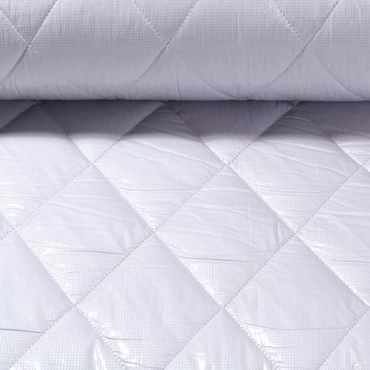 Tissu matelassé veste - Losanges Gris Ouaté
