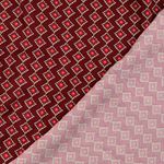 Viscose twill - Bordeaux ruit Viscose twill - Bordeaux ruit