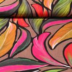 Viskose-Twill - Digitaldruck Blätter Grün