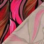 Viskose-Twill - Digitaldruck Blätter Pink Viskose-Twill - Digitaldruck Blätter Pink