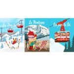 Canvas Panel - Aprés Ski Multicolor Canvas Panel - Aprés Ski Multicolor