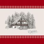Canvas Panel - Berghütten Leinenlook Beige Canvas Panel - Berghütten Leinenlook Beige