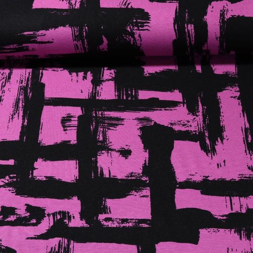 Jersey de viscose - Labyrinthe Violet