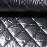Tissu matelassé veste - Métallique Losanges matelassés Argenté Ouaté