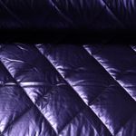 Gesteppter Jackenstoff - Metallic Stepper Rauten Lila Wattiert