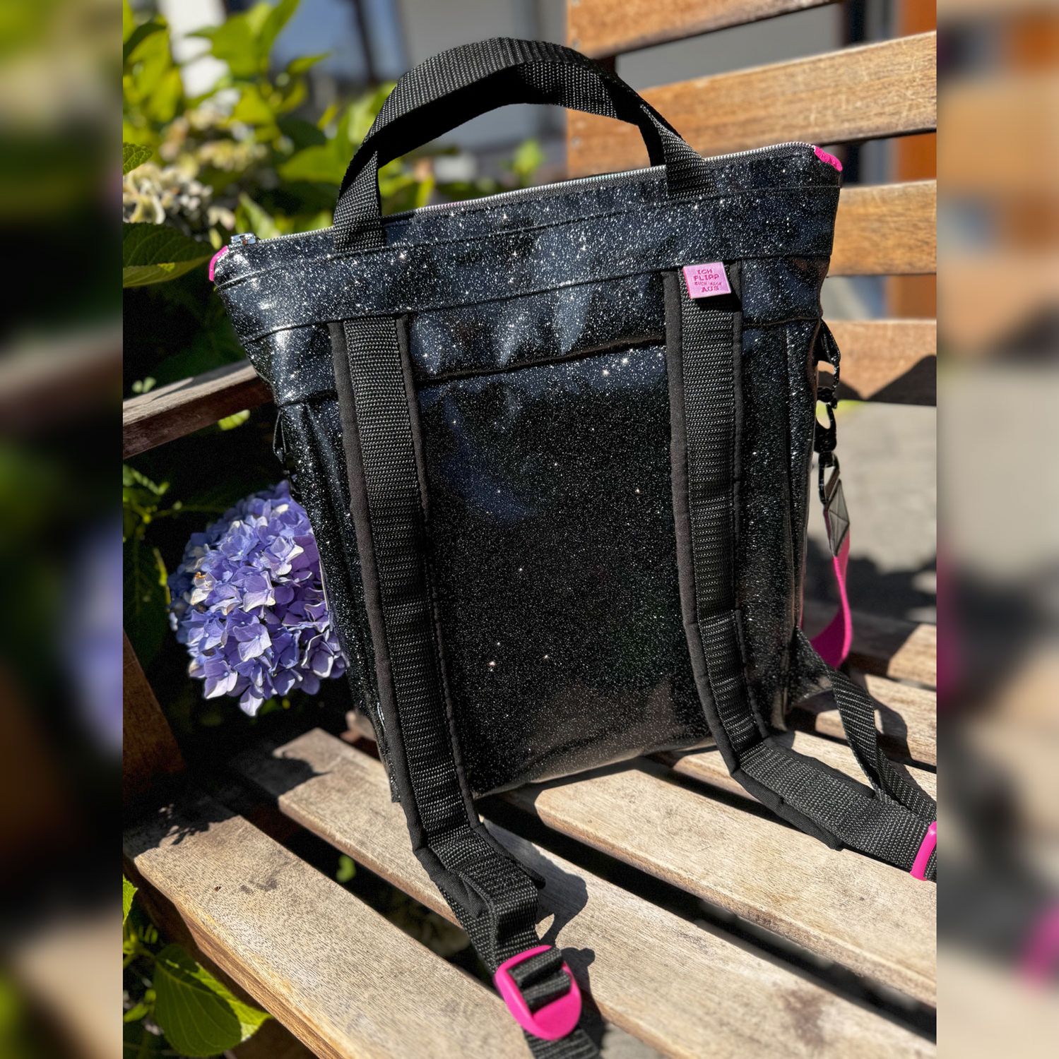 Elsbag aus Glitzer Vinyl Soft von Nadelsport *Taschenstar*-1 Elsbag aus Glitzer Vinyl Soft von Nadelsport *Taschenstar*-1