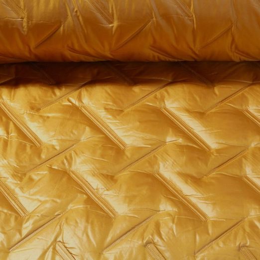 Tissu matelassé veste - Double face Jaune