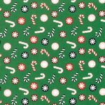 Baumwoll-Popeline - Zuckerstangen Grün