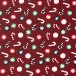 Baumwoll-Popeline - Zuckerstangen Bordeaux Baumwoll-Popeline - Zuckerstangen Bordeaux